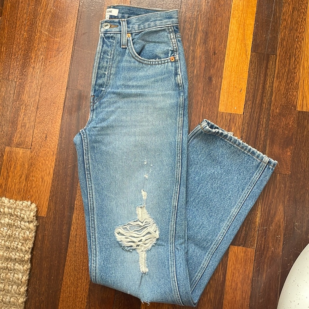 Re-Done 90s distressed jeans!
